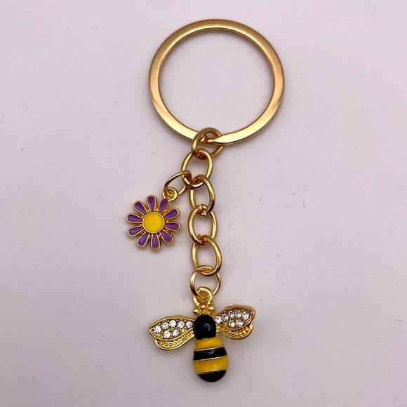 WILDFLOWER HONEY BEE | Bag Charm | Keychain (Brand New!) ✨ - Picture 4 of 6